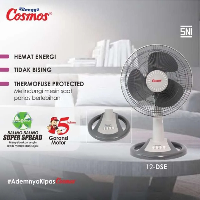 Cosmos Desk Fan 12" - 12DSETWINO | 12-DSE TWINO